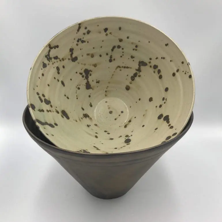 Saladier en grès version Œuf de Mouette