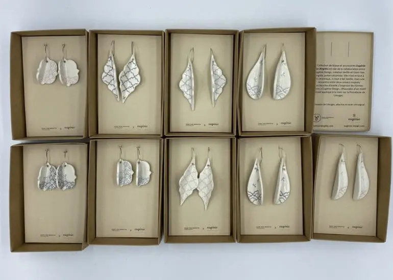 Toutes les déclinaisons possibles des boucles d'oreilles de la Collection Eugénie Von Birgitta