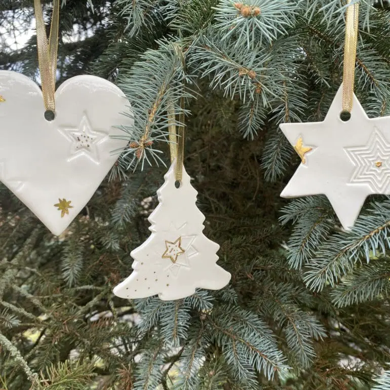 Décoration de Noël en porcelaine de Limoges