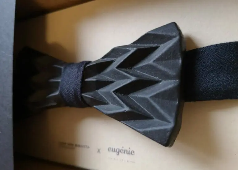 Noeud papillon porcelaine noire