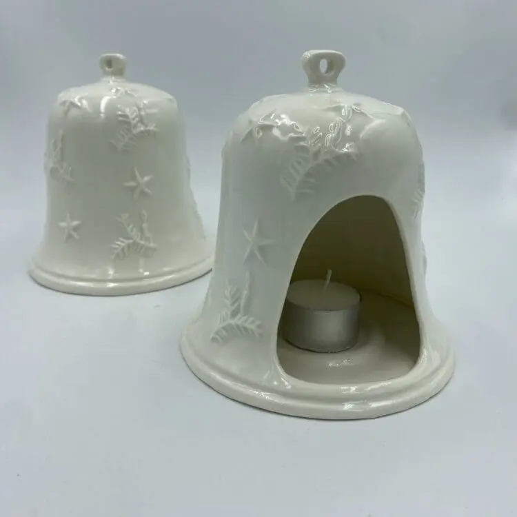 Photophore en porcelaine de limoges noël