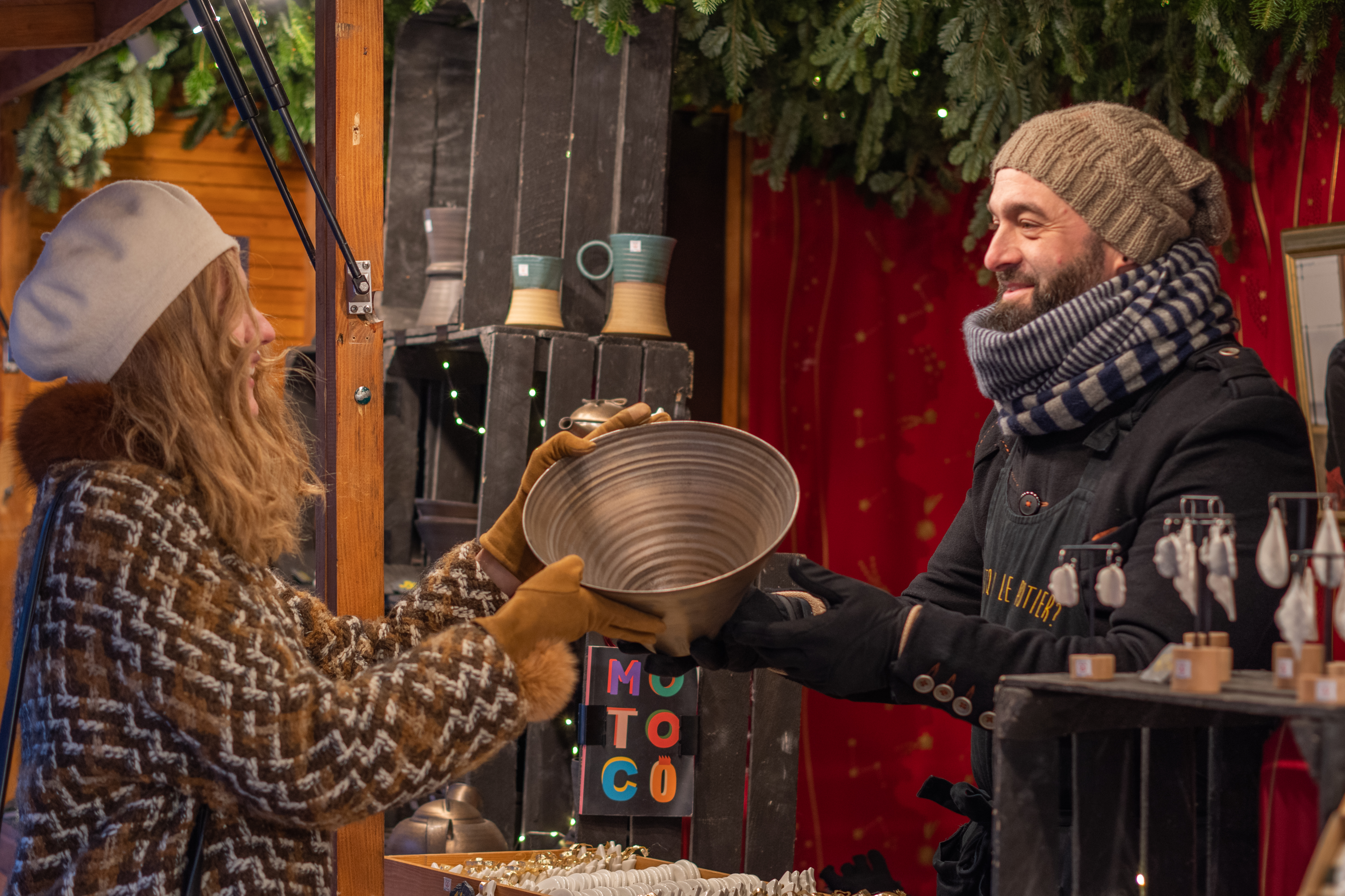 Giom Von Birgitta au marché de noël de Mulhouse