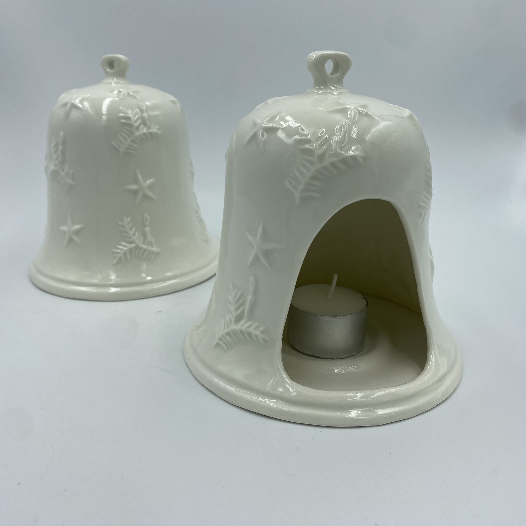 Photophore en porcelaine de limoges noël